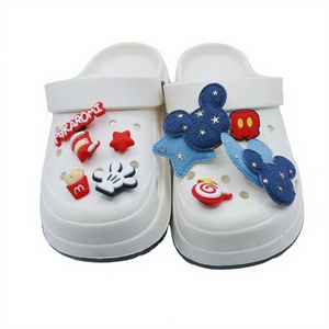 Comfortable Soft Thick Bottom Platform <b>Clogs</b> Sandals Women Summer High Heels Button Closure Outdoor Beach Slippers Garden Shoes - Product Image 3