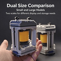 Service d'impression 3D personnalisé : Boîte de rangement magnétique style Cyberpunk, modèle d'exposition assemblé, double taille, objet de collection pour bureau