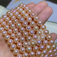 Perles Edison 10-11mm Blanc Rose Violet pour Collier Perle Strand39-4 0cm