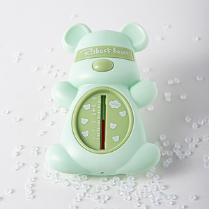 <b>Bear</b>-Shaped Baby Bath Thermometer <b>Pink</b> And Yellow For Measuring Water Temperature Regular Size Pp Material - Product Image 3