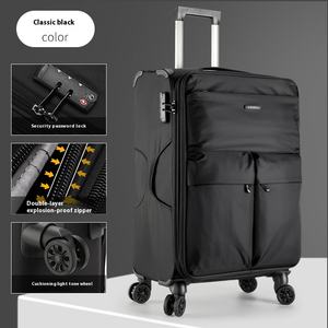 Ultra <b>Light</b> Aluminium Abs Large Capacity <b>Suitcase</b> Oxford Luggage Password Rod Small Boards Rod Trolley Bag Roller Bag Spinner - Product Image 1