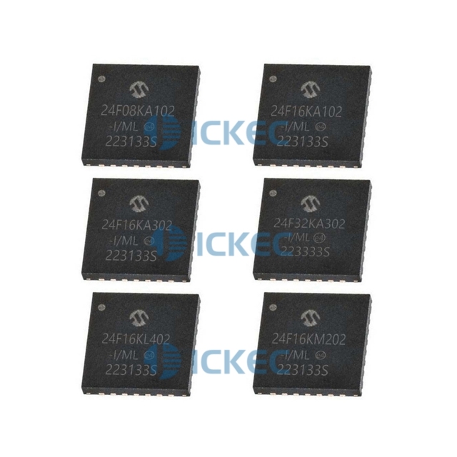 PIC24F08KA102 PIC24F16KA102 PIC24F16KA302 PIC24F32KA302 PIC24F16KL402 PIC24F16KM202 -I/ML ICKEC Chip IC QFN-28