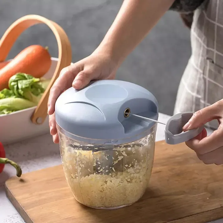 Dapur sayuran Blender bawang putih mesin perajang Mini Manual makanan daging sayuran bawang putih penghancur penggiling