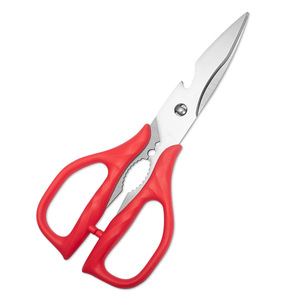 <b>Kitchen</b> <b>Scissors</b> Stainless Steel Red Straight Head Multi Purpose For Home Use - Product Image 3