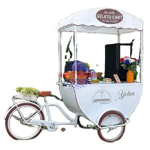 Strong Cooling <b>Small</b> Churro Cartgelato Fast Food Cartmobile Romantic Selling Style Ice Cream Cart - Product Image 1