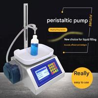 Petite machine de remplissage de liquides de bureau à 4 têtes, adaptée à l'eau, au jus, à l'huile, au shampoing, au parfum, pour les petites entreprises et les startups