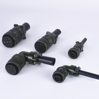 Steckverbinder nach amerikanischem Standard, Luftfahrtsteckdose MS3106A-24-11S, 9-poliger MS5015 Kfz-Adapter, Steckverbinder aus Zinklegierung