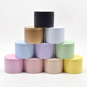 بيع بالجملة من المصنع علب قصدير مخصصة 2 أونصة 4 أونصة 8 أونصة 1ooz 16 أونصة للشموع مع أغطية حاويات علب قصدير سوداء غير لامعة - Product Image 5