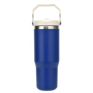 Gobelet de voyage portable en acier inoxydable avec poignée latérale, gobelet isotherme à double paroi de 20 oz pour le café et les boissons quotidiennes - Product Image 5