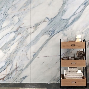 Tùy chỉnh 1600x3200x6mm sapphire màu xanh thiêu kết đá phiến mềm đánh bóng đá cẩm thạch hiện đại nhìn cho phòng khách phòng ăn - Product Image 3