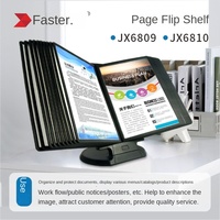 Expositor de Archivos de Sobremesa de Rápida Instalación, Material PE, Forma de Carpeta, Impresión Laminada para Empresas de Publicidad