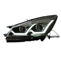 Pour Ford Kuga / Escape 2013-2016 - Mise à niveau des phares LED - Clignotants dynamiques séquentiels + projecteurs bi-laser avec feux de jour (DRL)