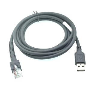 Câble USB de scanner de codes à barres flexible gris 2M vers combinaison de CBA-U01-S07ZAR RJ50 RJ45 pour symbole <span class=keywords><strong>LS1203</strong></span> LS4208 LS2208 2208AP - Product Image 4