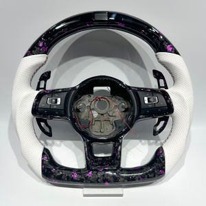 Piezas de Cuero Perforado <span class=keywords><strong>Blanco</strong></span> para <span class=keywords><strong>Volkswagen</strong></span> MK7 GTI R Golf 7 Golf 6 MK7 MK7.5, Fibra de Carbono Púrpura Forjada con Pantalla LED - Product Image 1