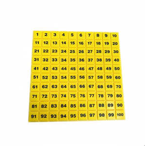 Tablero de Números del 1 al 100 (o Tabla de Cien Números/Piezas Cuadradas) 28.5*28.5CM - Product Image 1