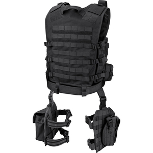Chaleco Táctico Negro Resistente al Agua ARTEX OEM ODM con Equipo y Bolsa para Piernas, Chaleco Molle para Entrenamiento y Caza al Aire Libre - Product Image 5