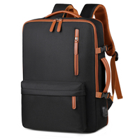 Tas Ransel Laptop Kantor Multifungsi Bergaya Terbaru dengan Port Pengisian Daya USB, Anti Air, Bahan Oxford Polyester, Kapasitas Besar
