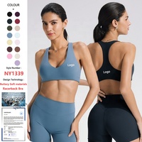 Soutien-gorge de sport personnalisé à dos nageur, effet seconde peau, haute performance, pour femme, pour la course, le yoga, la gym, l'entraînement, le fitness, le Pilates
