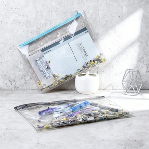 Di động văn phòng phẩm PVC <span class=keywords><strong>Pouch</strong></span> A4 túi tài liệu không thấm nước rõ ràng lưu trữ Câu Đố túi dây kéo tập tin nhựa dây kéo <span class=keywords><strong>Pouch</strong></span> - Product Image 4