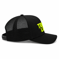 Casquette de baseball unisexe en coton avec broderie de lettres léopard et dos en maille, idéale pour les sports de plein air et les loisirs