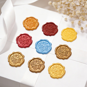 ตราประทับขี้ผึ้งแบบกำหนดเอง ฉลากสติกเกอร์ขี้ผึ้งปลอมแบบลอกและติด - Product Image 1
