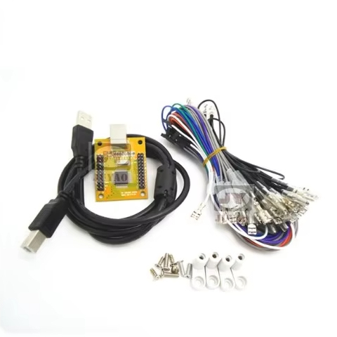2-in-1 Dual Player Arcade Joystick Chipset-USB Encoder Board with Full Cable Set for Adults Made in China E730