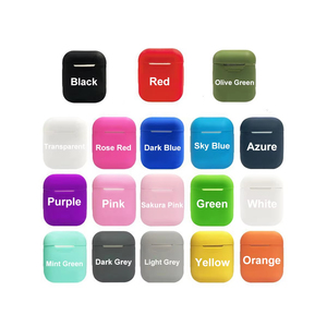 Custodia protettiva per auricolari in Silicone moderno tinta unita per <span class=keywords><strong>Apple</strong></span> Airpods 4 custodia per cuffie protezione completa, resistente Anti-caduta - Product Image 1