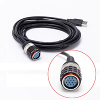 Adaptateur VOCOM II 88890306 8 broches + Câble OBD2 + Câble USB 88890305 24V pour diagnostic de camions Volvo/Mack/Renault