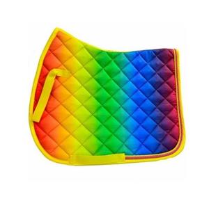 Shemax 2023 de alta calidad, superventas, venta al por mayor, personalizado, caballo, ecuestre, diamante, acolchado, arcoíris, sillín de tela - Product Image 6
