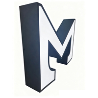 Letrero Personalizado para Tienda, Diseño de Letras con Iluminación LED Frontal, Letrero Luminoso para Negocios en Exteriores