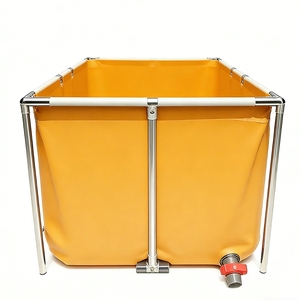 Solution tout-en-un pour l'élevage <span class=keywords><strong>de</strong></span> poissons, résistante à l'eau et durable, avec structure en acier inoxydable, bâche en PVC et aérateur - Tailles personnalisables - Product Image 3