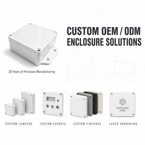 Junction Box Weatherproof ABS IP65 Outdoor Electrical <b>Enclosure</b> Flanged Mounting Bracket White <b>Plastic</b> weatherproof <b>enclosure</b> - Product Image 5