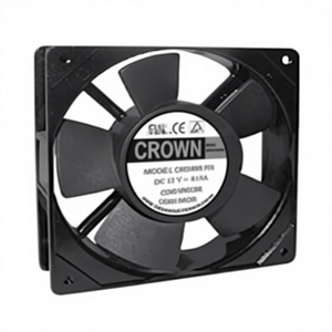 Ventilateur axial DC Crown 12038 SERVERT2 avec roulement à billes, pales en plastique, alimentation électrique, personnalisation ODM - Product Image 1