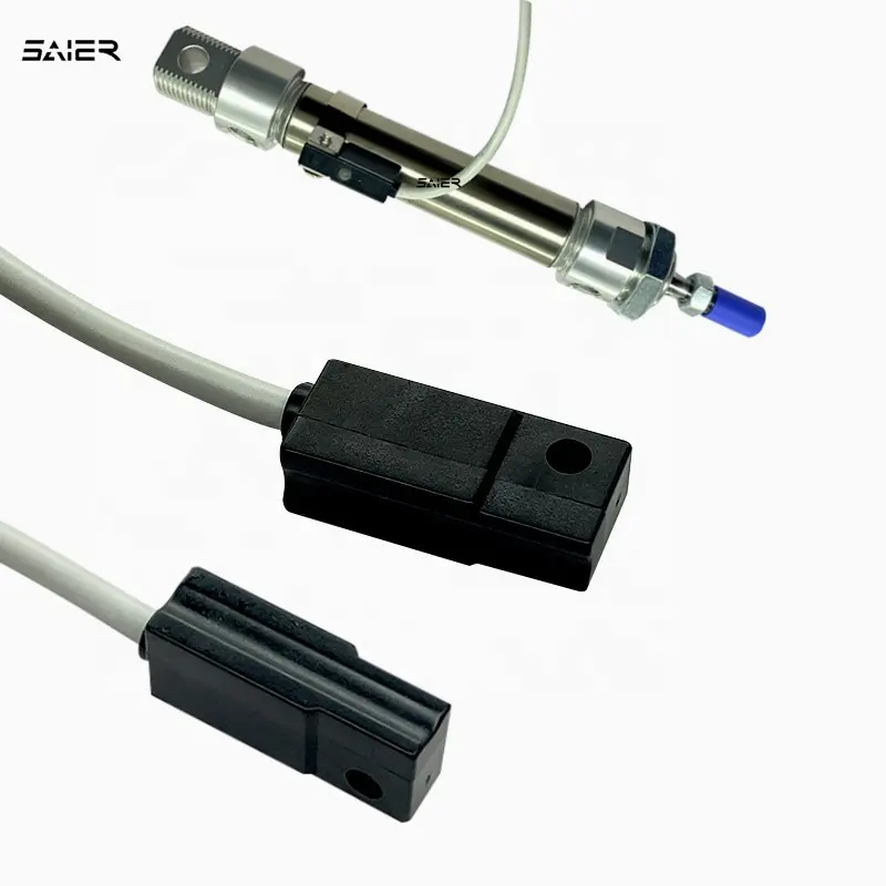 PP Material saklar silinder elektromagnetik Sensor silinder hidrolik Sensor Reed Penumatic magnetik