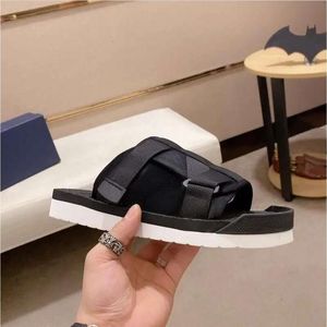 Luxury Designer Light Weight Fur Slipper Fashion <strong>Velcro</strong> Sandals Thick Sole Nylon Upper Open Toe Casual <strong>Men</strong> Summer Beach <strong>Shoes</strong> - Product Image 5