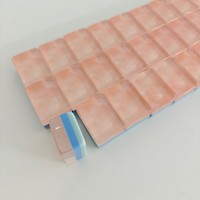 Ubin Mahjong Kustom OMHJGO Mewah Modern Lipat Akrilik Ramah Lingkungan Fortune Koi Ubin Mahjong Mutiara Pink Ubin Mah Jongg