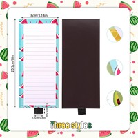 Bloc-notes magnétique personnalisé de 50 pages pour liste d'épicerie, étiquettes privées, bloc-notes adhésif magnétique pour écrire, feuilles mobiles, pour cadeau