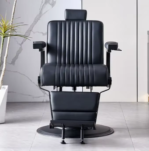 Sillón de <span class=keywords><strong>Barber</strong></span>ía Negro y Dorado para Hombre - Product Image 3