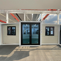 Maisons conteneurs préfabriquées modulaires extensibles en acier de 20 et 40 pieds, prêtes à l'emploi, avec salles de bain pour hôtels, villas et appartements