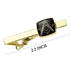Masonic <span class=keywords><strong>tie</strong></span> clip 2.2 inch freemason biểu tượng vàng/bạc đen vuông <span class=keywords><strong>tie</strong></span> clip cho nam giới - Product Image 2