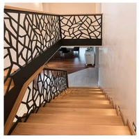 Reilbu – Balustrades et mains courantes modernes en acier inoxydable et aluminium découpées au laser, haut de gamme, pour escaliers et écrans d'intimité, à monter soi-même