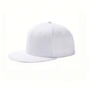 Wholesale <b>Custom</b> Color and Logo Hip-hop Sunproof Flat Brim Sports Outdoor Beach Adjustable Snapback Hats 100% Cotton - Product Image 6