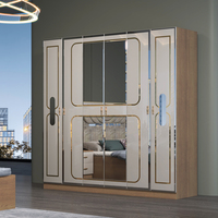 Ensemble de meuble de chambre à coucher, lit King moderne, luxueux, style européen