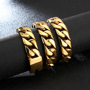 KALEN 650*17mm Collier chaîne cubaine gourmette en or pour hommes en acier inoxydable gros bijoux - Product Image 2