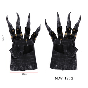 Guantes de Garra de Dragón para Halloween, Guantes de Cuero Góticos Punk de Medio Dedo, Guantes de Garra de Monstruo para <span class=keywords><strong>Disfraces</strong></span> de Fiesta - Product Image 6