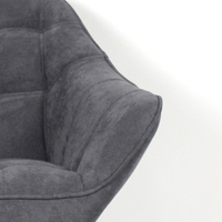 Fauteuil inclinable de salon de détente en gros, design inclinable, pivotant, doré
