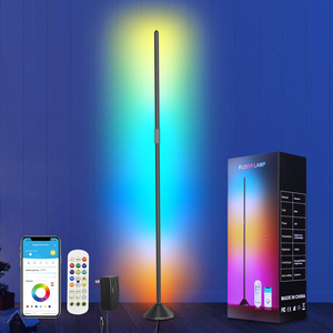 RGBIC+CCT 24W Smart LED Stand Lamp Modern Ambient Corner Floor Lamp with for App RF Remote Control for Living Room - Product Image 3