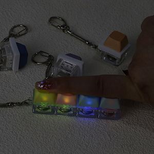Llavero personalizado con logo impreso, teclado transparente, interruptores antiestrés, llavero fidget clicker con luz - Product Image 3
