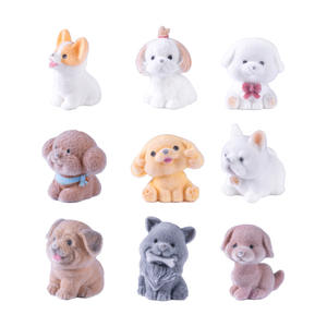 Venta al por mayor flocado muñeca creativa lindo Corgi cachorro lindo pequeño adorno ornamento - Product Image 5