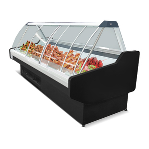 <span class=keywords><strong>Vitrine</strong></span> réfrigérée autonome pour comptoir de <span class=keywords><strong>service</strong></span>, idéale pour la pâtisserie et la viande cuite, équipement de boucherie - Product Image 2